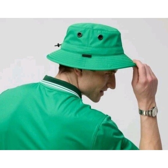 Tilley Golf Collection Bucket Hat Green Size Medium Outdoors Rain Resistant New - Picture 4 of 14